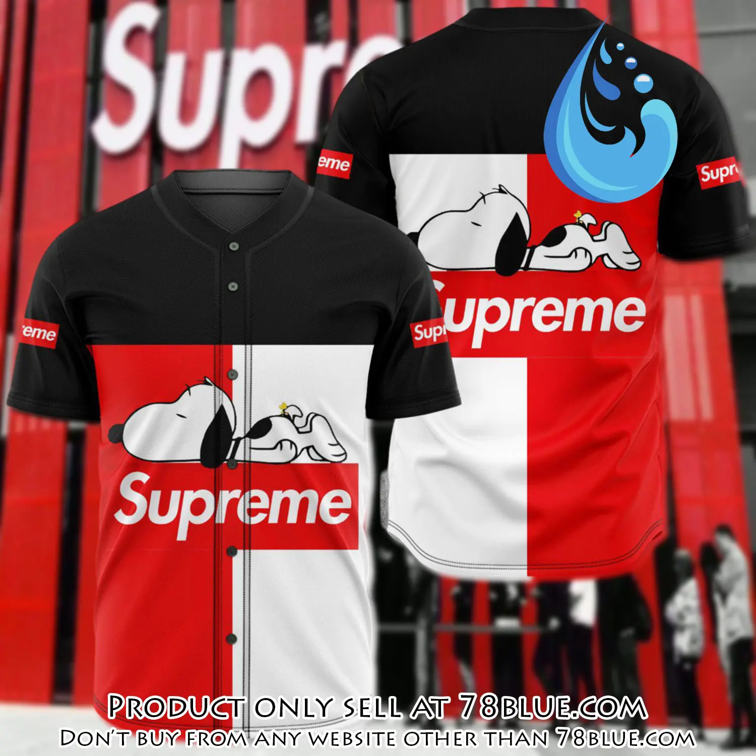 Supreme snoopy disney baseball jersey shirt luxury bjs1244 78b5407150